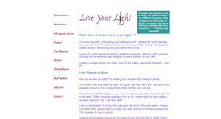 Desktop Screenshot of liveyourlight.com